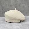 Fine Straw Fedoras Letter Beret for Women, Casual Painter Hat, Elegant and Stereotype, Retro Fashion, Summer Tourism, Sale
