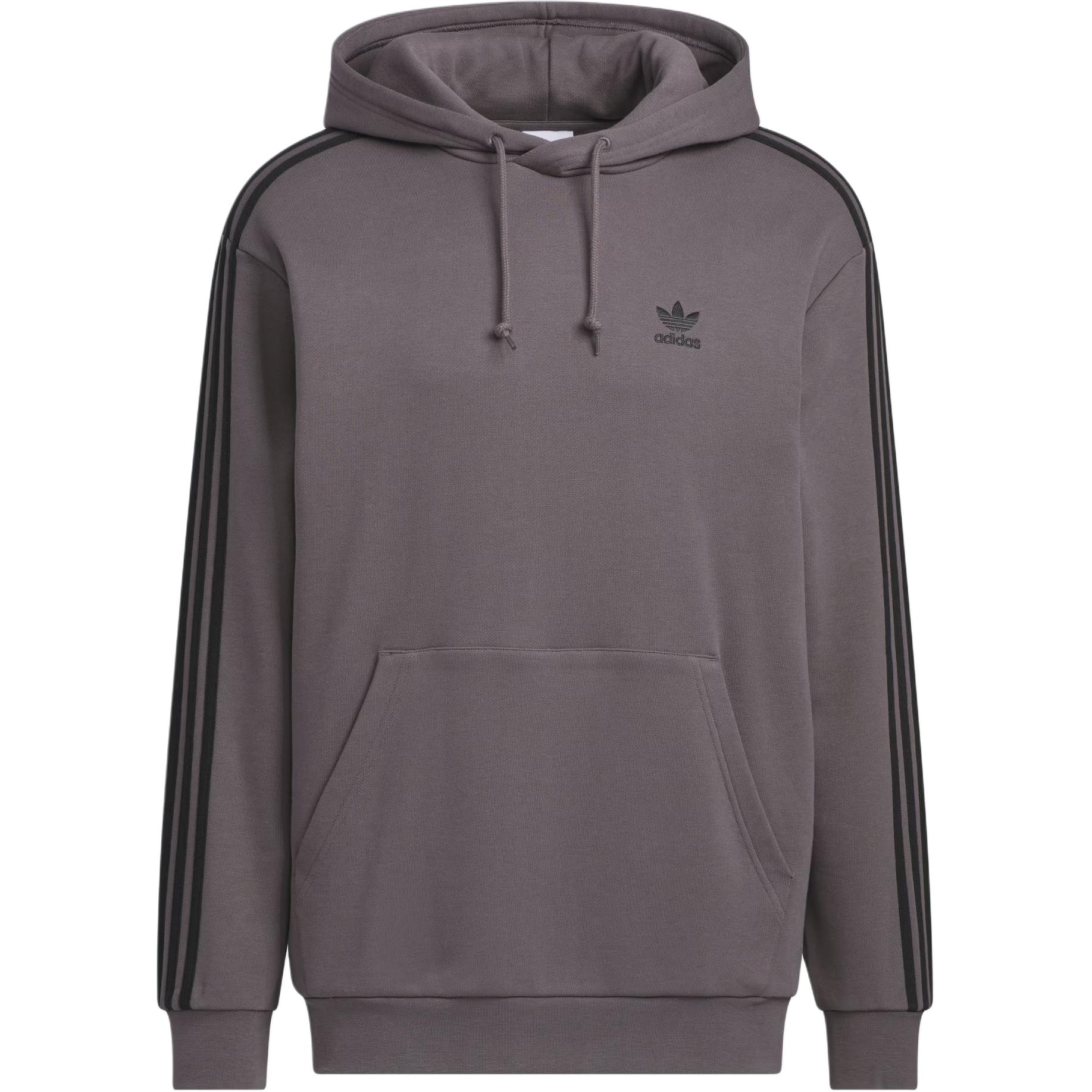 Adidas Originals Fw25 Baggy Fit Hoodie Comfortable Loose Streetwear Pullover Men Rock Grey KD1861 M
