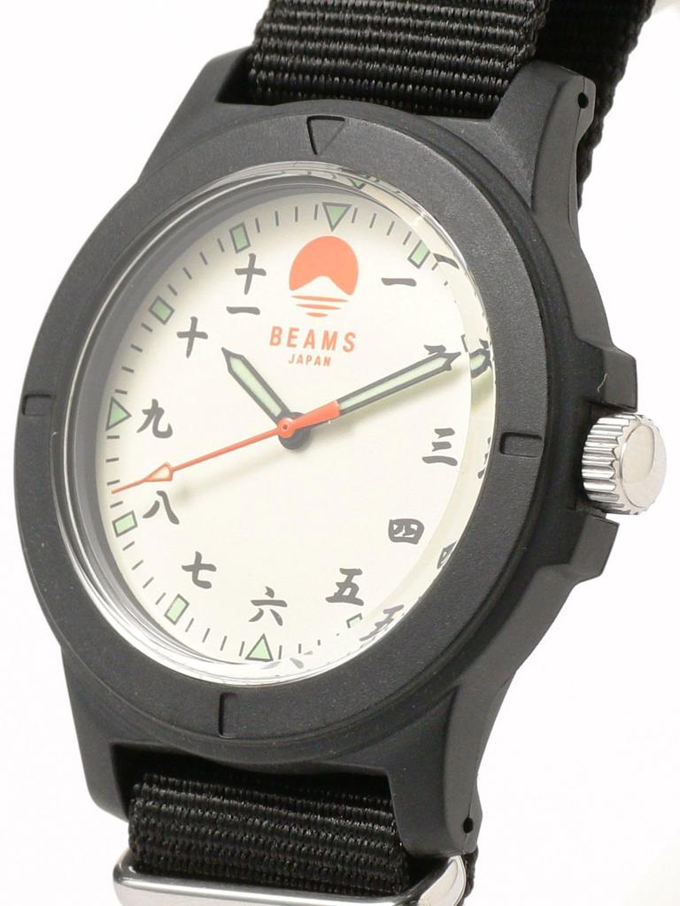 BEAMS Japan Original Watch Kanji Numerals Mt. Fuji Design Quartz Limited Ed.