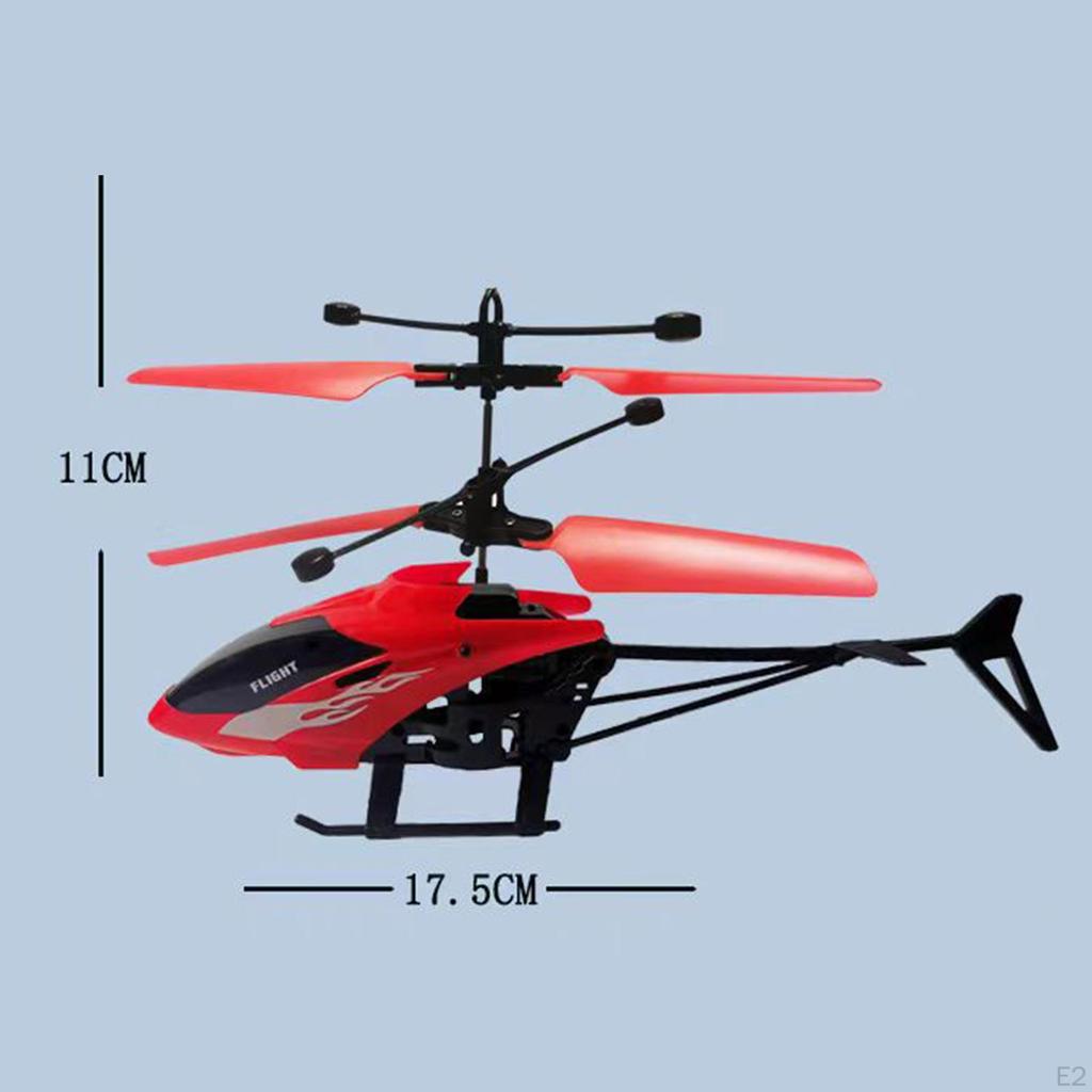 Flying Plane Toy Helicopter, Desktop Decoration with Light, Gesture Helicopter