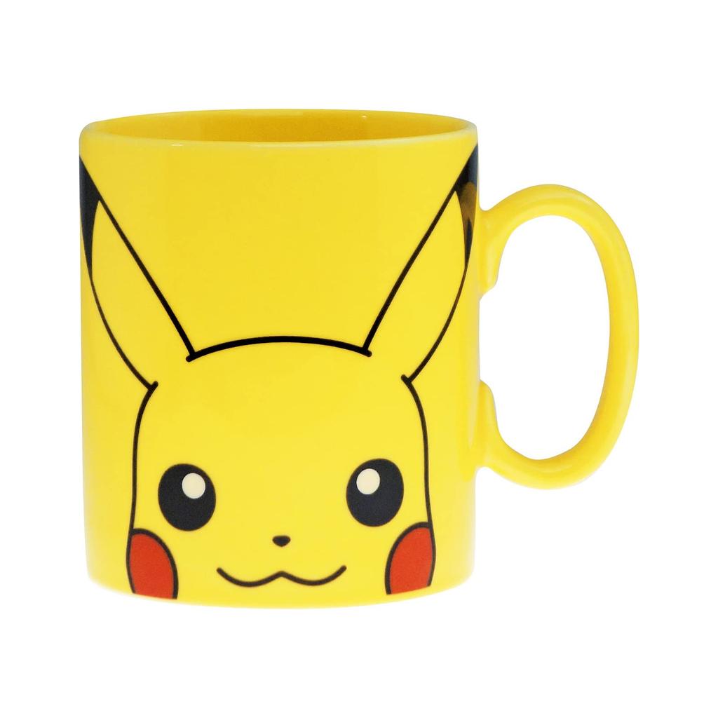 Kaneshotouki Pikachu Dishwasher and Microwave Face Up Made in 143126 "Pokémon" Mug, Large, Safe, Pikachu, Pokémon Merchandise, Approx. 500ml, Design,