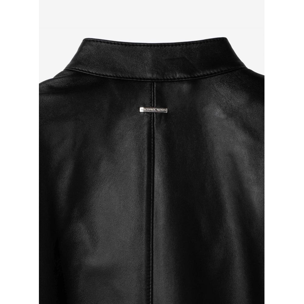 Michael Kors Herman Key Single Riders Jacket Mc577481 Black