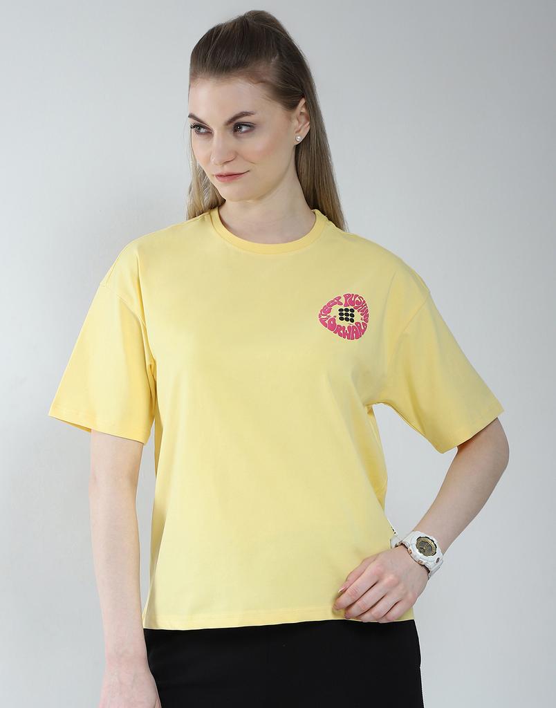 Rock It od House of Monte Carlo Dámský top s potiskem a kulatým výstřihem běžného střihu