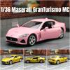 Maserati GranTurismo MC Coupe Simulation Diecast & Toy Vehicle Pull Back & Doors Open RMZ City 1:36 Alloy Car Model Gifts For Children