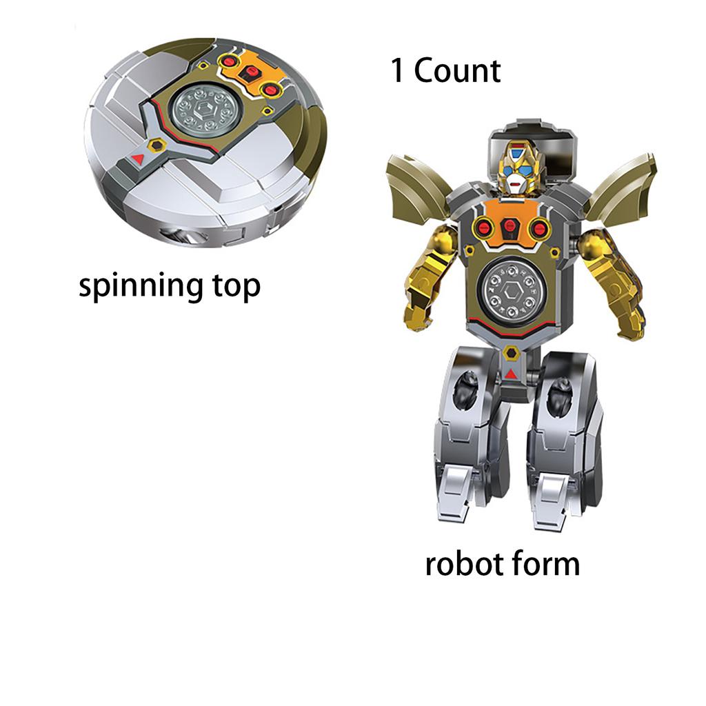 Creative Deformation Robot Dinosaur Top, Children'S Fingertip Top Decompression And Release Toy