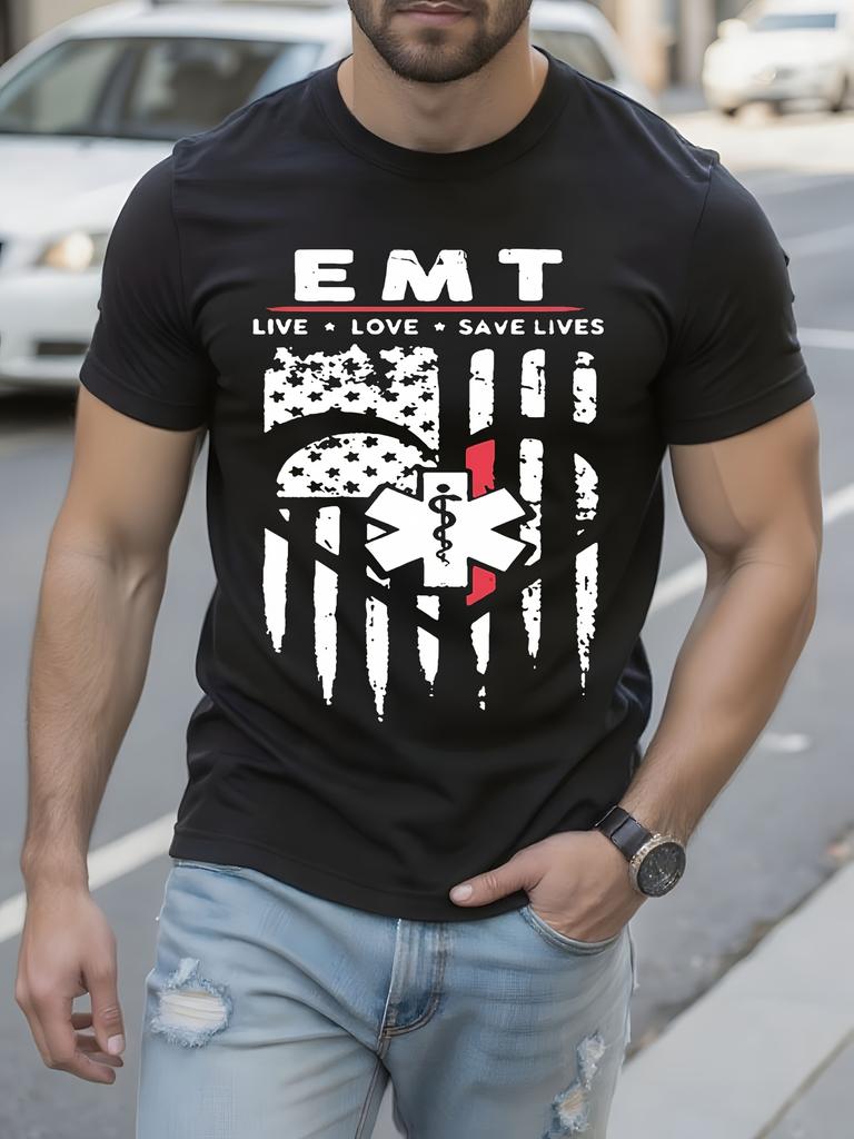 EMT Live Love Save Lives Graphic Tshirt Graphic Tshirt - ...