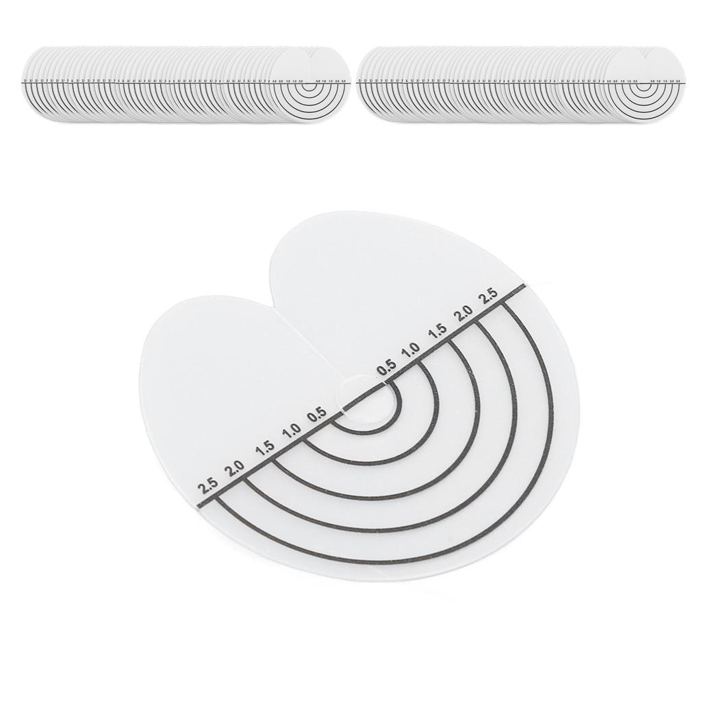 100Pcs Hair Heat Shield Guards with Scale Single Hole PVC Clear Fusion Glue Protector Hair Extension Tools for Hair