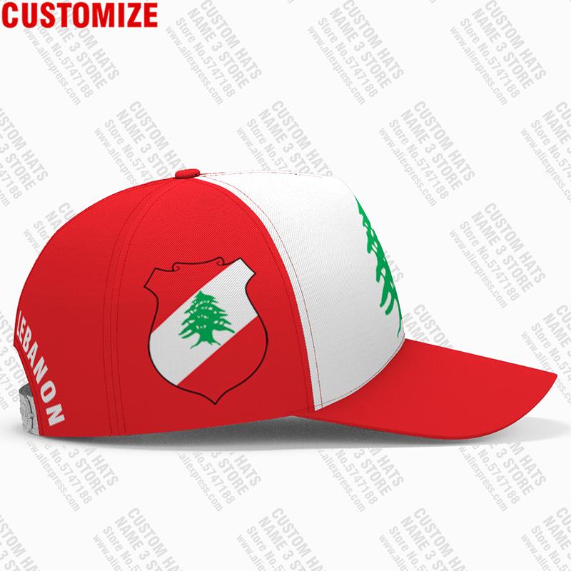 Lebanon Male Diy Free Custom Name Lbn Unisex Hat Nation Flag Lb Republic Arabic Arab Lebanese Country Print Photo Baseball Cap