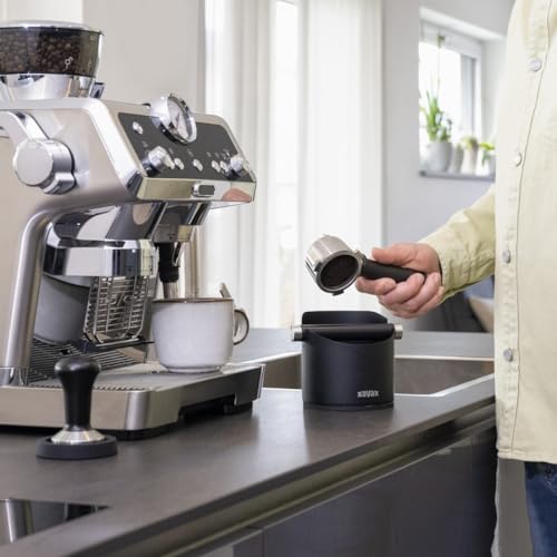Hama Germany | Knock Box Coffee Grounds Dispenser, Non-Slip, Black, Officially Imported