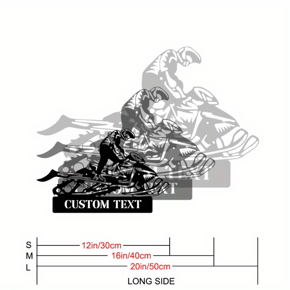 

Distinctive Custom Laser-Cut Snowmobiler Metal Wall Art for Garage Outdoor Decor 30cm