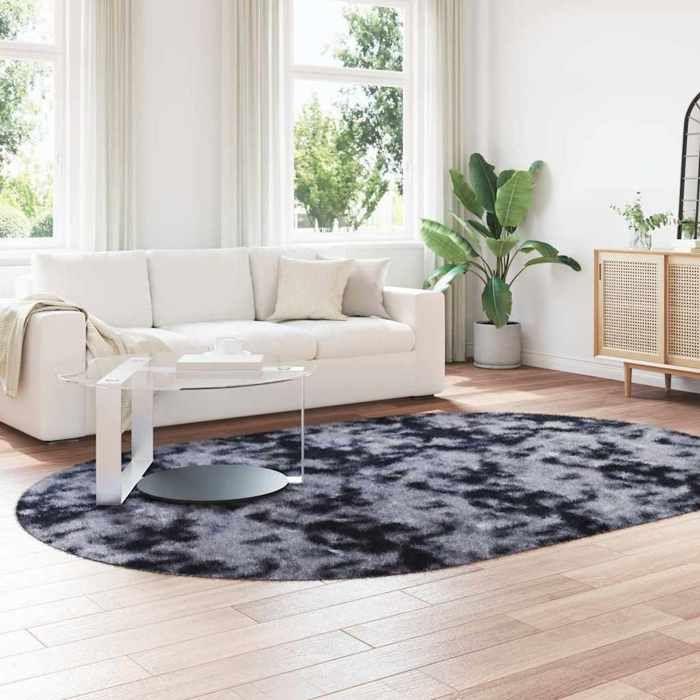VidaXL Tapis Shaggy à poils longs gris foncé 300x200 cm polyester, tapis, tapis de chambre, tapis moderne, tapis de salon, 4102936