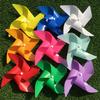 10PCS/Set 19CM Size Random Mixed Color Windmills Plastic Self-assembly Windmill Home Wall Garden Parterre  Party Decorations ZYF