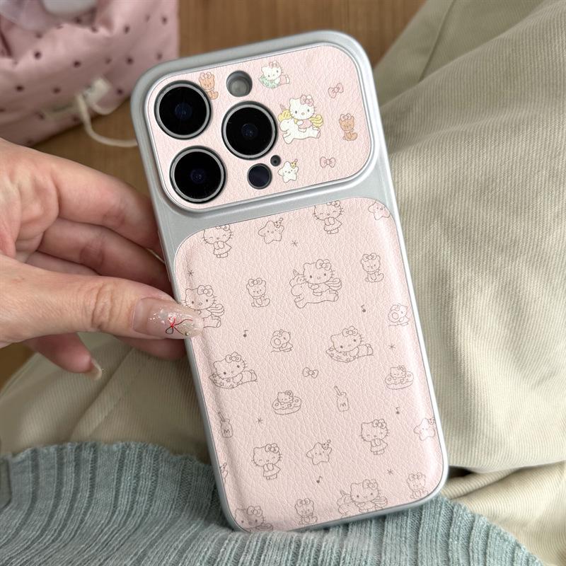 

Cute Cartoon Cat Unicorn iPhone 17/16 Pro Max/15/14 Girly Heart Phone Case iPhone 16