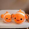Cartoon Clownfish Throw Pillow Plush Toy Doll Aquarium Clownfish Doll Home Sofa Pillow Rag Doll