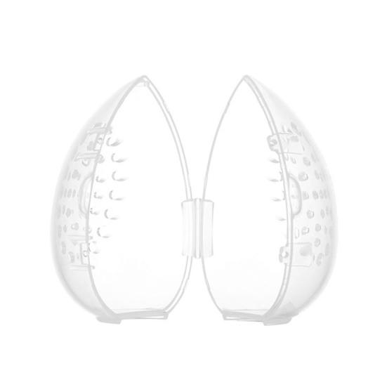 Egg Shaped Beauty Powder Puff Sponge Stand Storage Case Box Makeup Supplies