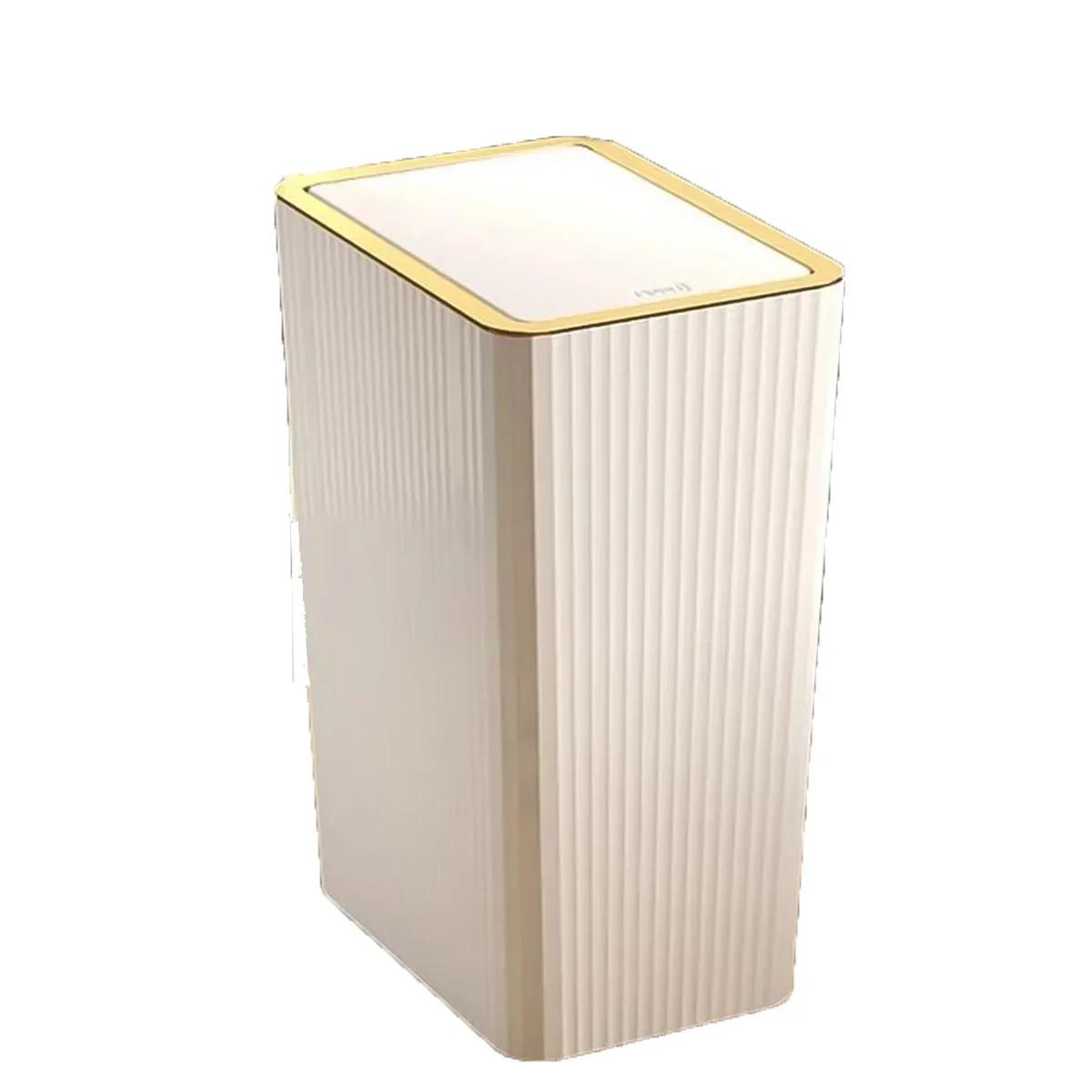 

Мусорное ведро 12/15 л, пресс-корзина для мусора, бытовая, с крышкой, полуавтоматическая, тонкая, большой емкости, роскошный туалет, водонепроницаемый мусорный бак