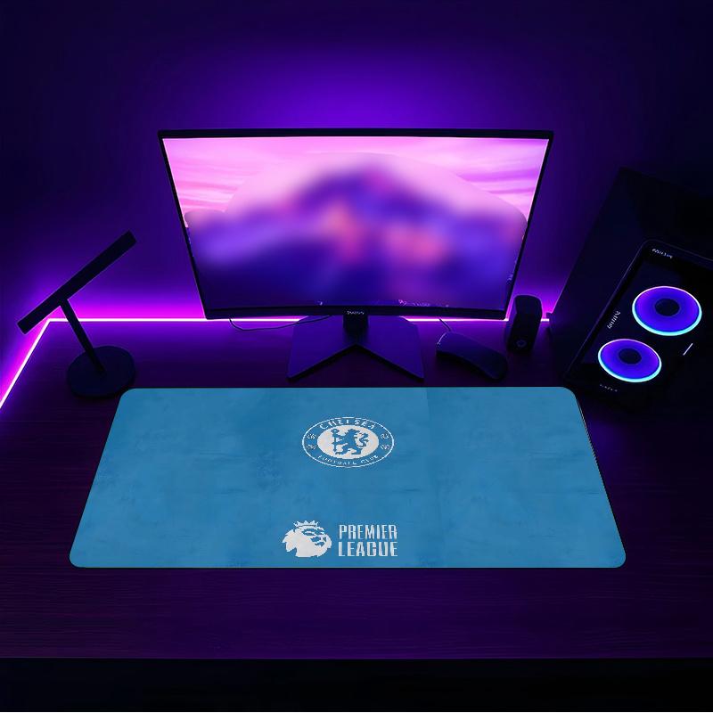 Chelsea F (1) Mouse pad with a non slip rubber base suitable for home offices and an ideal gift for gamers