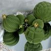 48Pcs Shatterproof Christmas Baubles Velvety Ball Hanging Ornament Christmas Tree Decoration For Wreath Mantels Window