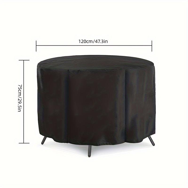 

Multi Size Round Patio Furniture Cover Dust Cover Outdoor Round Table Ultimate Protection Windproof Design Protection Dustproof