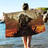 Game D-DoomS E-Eternal Microfiber Printed Beach Towel Mountain Climbing Yoga Beach Swimming Running Absorbent Soft Towel