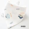 Pure Cotton Baby Drool Bib: Double-Layer Triangle Scarf with Snap Closure, Anti-Spit Up for Newborns
