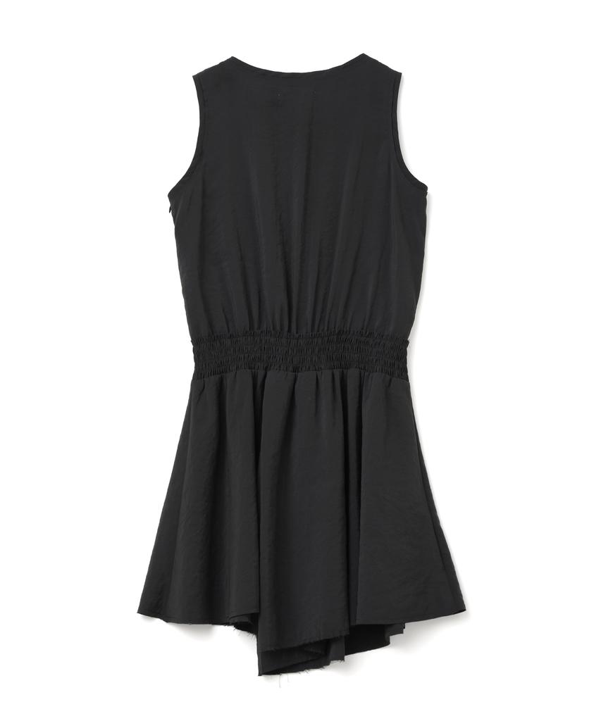 Milo Woman Smoke Asymmetric Midi Dress [Black]