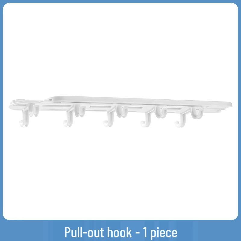 

Телескопическая выдвижная вешалка для шляп и сумок с выдвижными крючками для шкафов