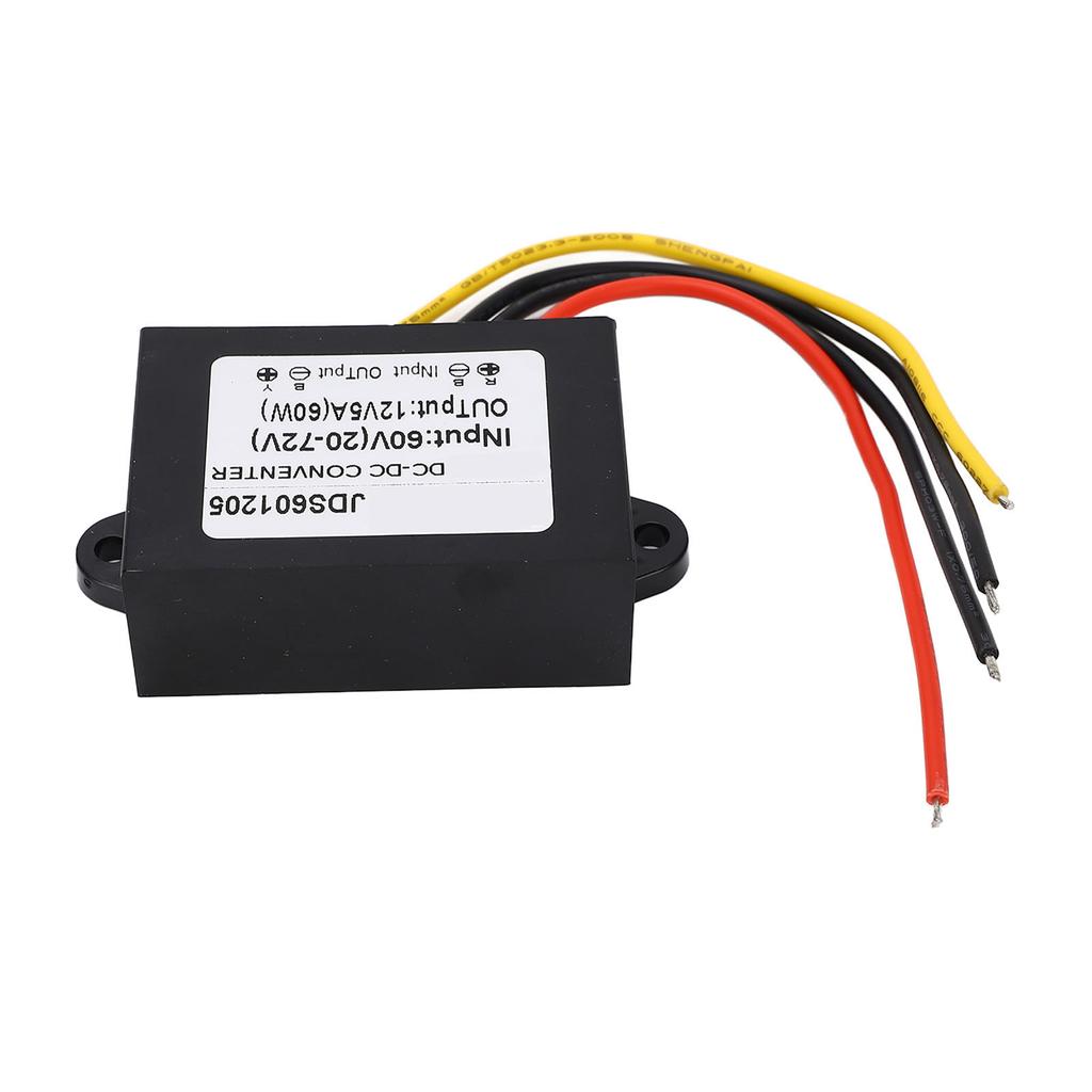 DC to DC Conventer Buck Adjustable 60V(20?72V) to 12V 5A PP Shell Epoxy Resin Power Supplies