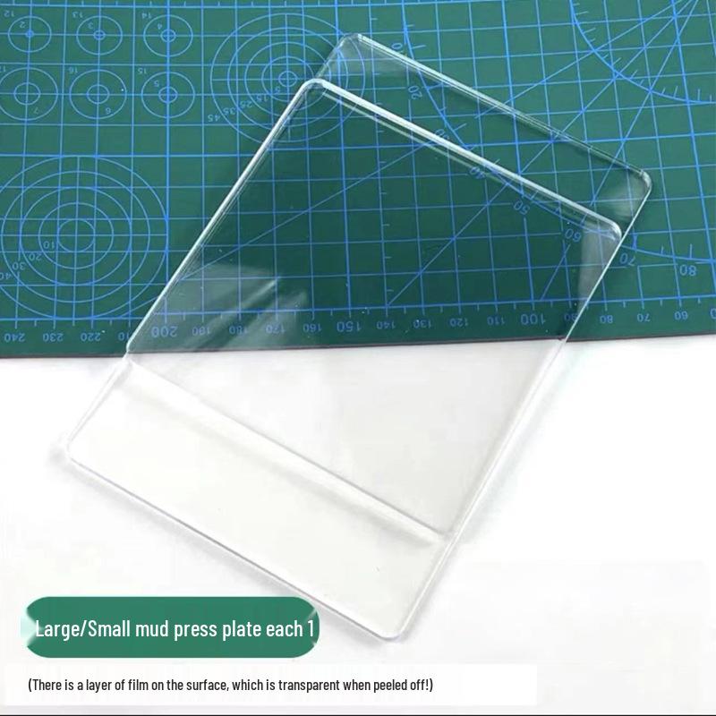 Super Light Clay Sculpting Tool Set: Knife, Pressing Board, Rolling Pin, and Needle Set for Polymer Clay DIY Figurines.