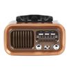Retro Radio with   Spker Memory Card USB Playback Solar Battery Powered Rechargble Portable AM FM Radio for Outdoor Camping