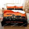 2024 Back To The Future Bedding Set Boys Bedroom 3D Printed Duvet Cover Set Single Double Queen King Size Quilt Cover Pillowcase