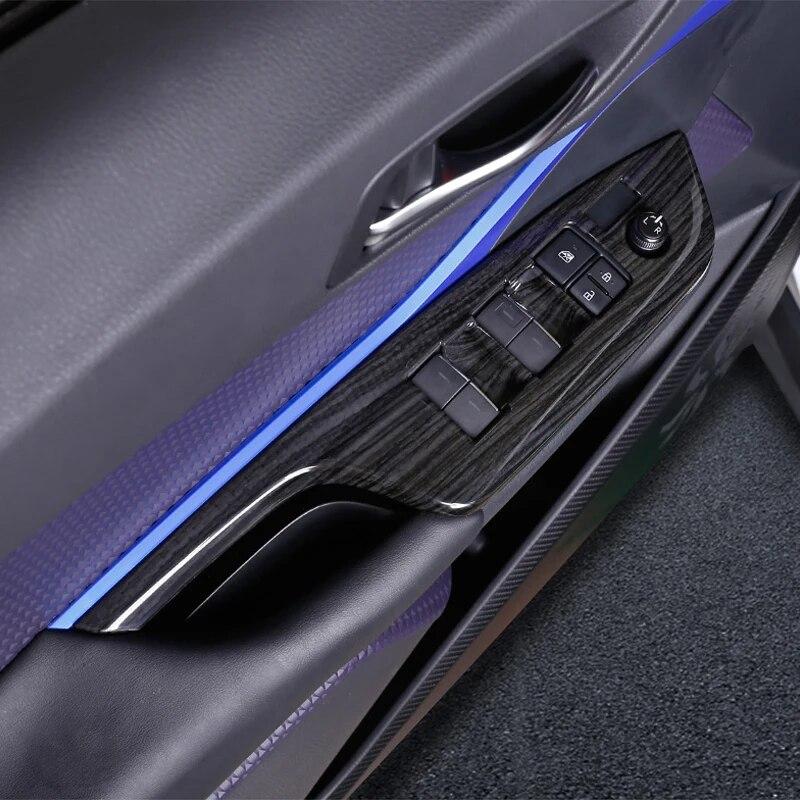 For Toyota C-HR CHR 2016 2017 2018  Window Lifter Panel Frame Covers Window Lifter Panel Car Styling Car Accessories