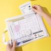 A4 Transparent Mesh File Bag - Exam Pencil Case & Ticket Holder with Zipper