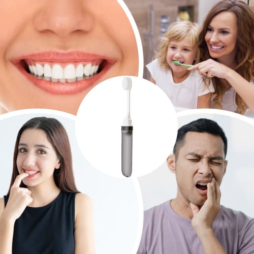 Folding Toothbrush, Folding Travel Toothbrush | Soft Toothbrush | Folding Toothbrush, Soft Toothbrush, Portable Toothbrush for Hiking, Camping, and Tr