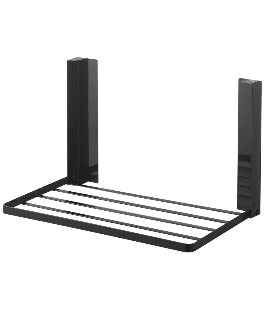 Yamazaki Magnetic Folding Shelf for Washing W41 x D27 x 5097 Machine, Black, Approx. H25.5cm, Tower, Space-Saving, Foldable,