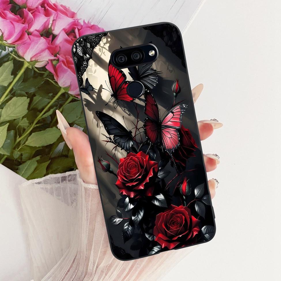 Hülle Für LG K40S 2019 Cover Ästhetisch Niedliche Katze Mode Lustig Bemalt Silikon Handyhülle LMX430HM