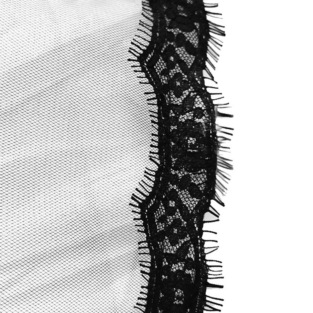 Punk Black Veil for Halloween Bride Cosplay Costume Veil for Theme Parties Bridal Veil Day of Death Costume Headwear