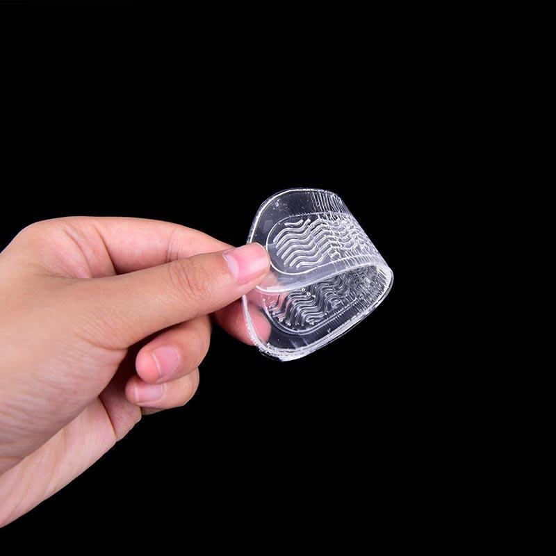 1 Pair Silicone Gel Heel Grip Back Liner Shoe Insole Pad Foot Care Protector
