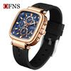 Oufani Men's Waterproof Quartz Chronograph Watch with Luminous Dial and Small Seconds Display.