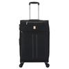 Lys Paris 2105/3 Ultra Light Soft Expandable Suitcase Set of 3 - Black