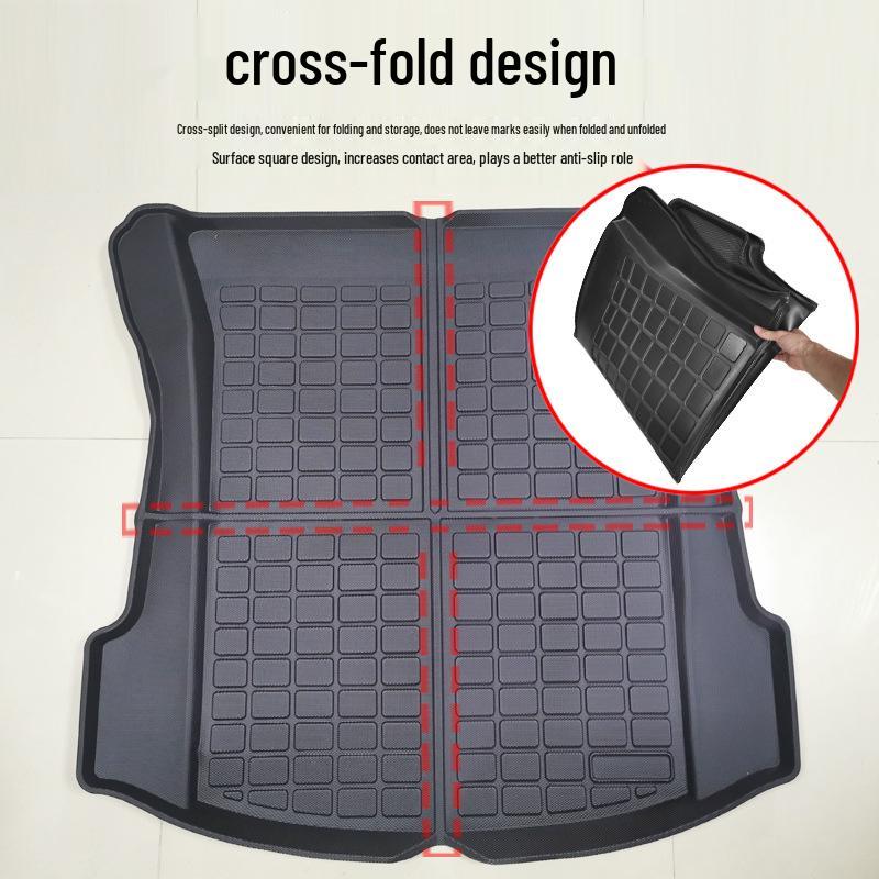 2023 Tesla Model 3 Upgraded Trunk Mat - TPE, Waterproof & Odorless