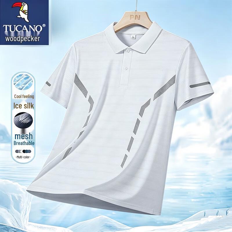 TUCANO Men s Ice Silk Quick Dry Polo Shirt L