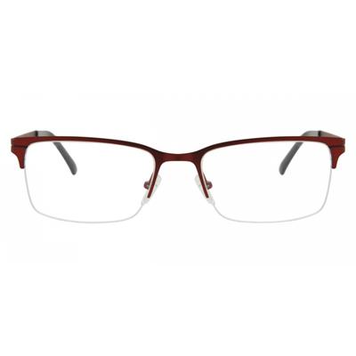 Semi Rimless Rectangle Red Smartbuy Collection Jan Asian Fit 646c Fashion Unisex Eyeglasses