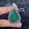 Green Aventurine Gemstone 925 Sterling Silver Jewelry Pendant 2.40" M-2927