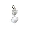1Pc Snowflake Keychain Bow Phone Chain Hair Ball Mao Qiu Keychain Pendant Snowflake Bead String Key Buckle Chain