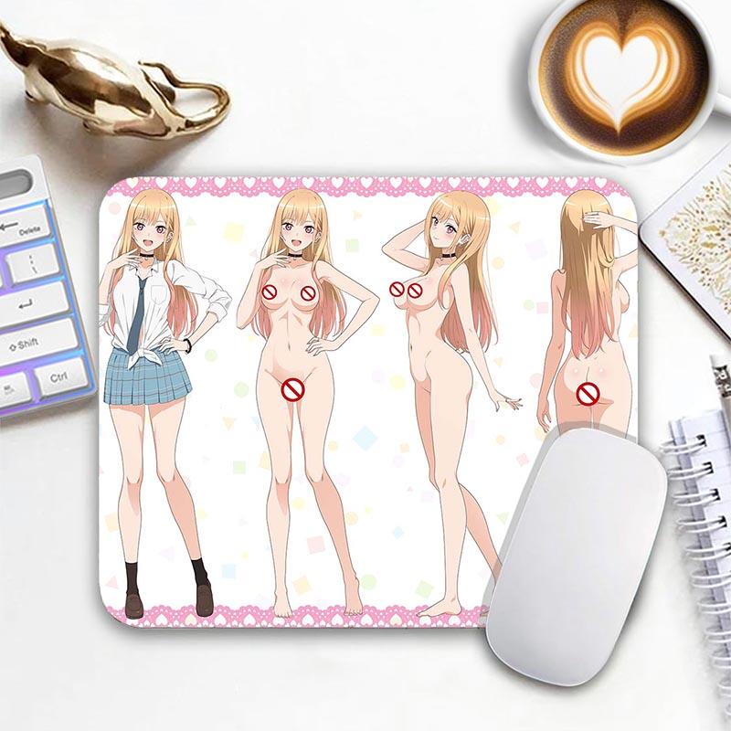 HD Standard Mouse Pad My Dress-Up Darling Small Mousemat Kitagawa Marin Gamer MousePads Edge Stitched Non-Slip Travel Mouse mat