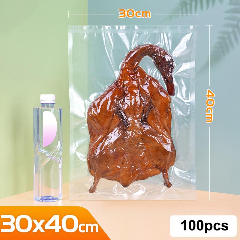 100Pcs Vacuum Bag Kitchen Food Vacuum Sealer Bag Thick 0.2Mm Storage Vacuum Packaging Bags Food Packing Bag