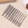 10Pcs Hex Shank Magnetic Head Screw Driver 50/100Mm Screwdriver Bits H1.5-H12 Nut Driver Set Power Drill Adapter Screw Driver