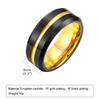Anello Apribottiglia in Acciaio al Tungsteno 8mm Gioiello da Uomo alla Moda Accessorio di Moda Resistente