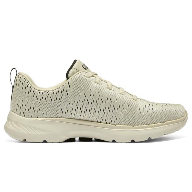 Skechers Go Walk 6 Low Top Running Shoes Women Sneaker Light-Yellow 124524-NTBK